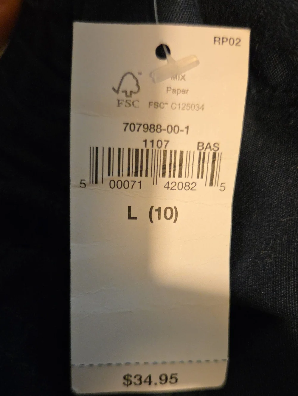 NWT GAP Kids Navy Pants - Sz L/10